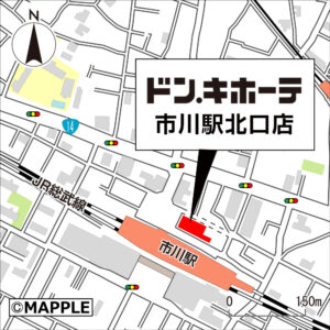 ドンキホーテ市川駅北口店／地図