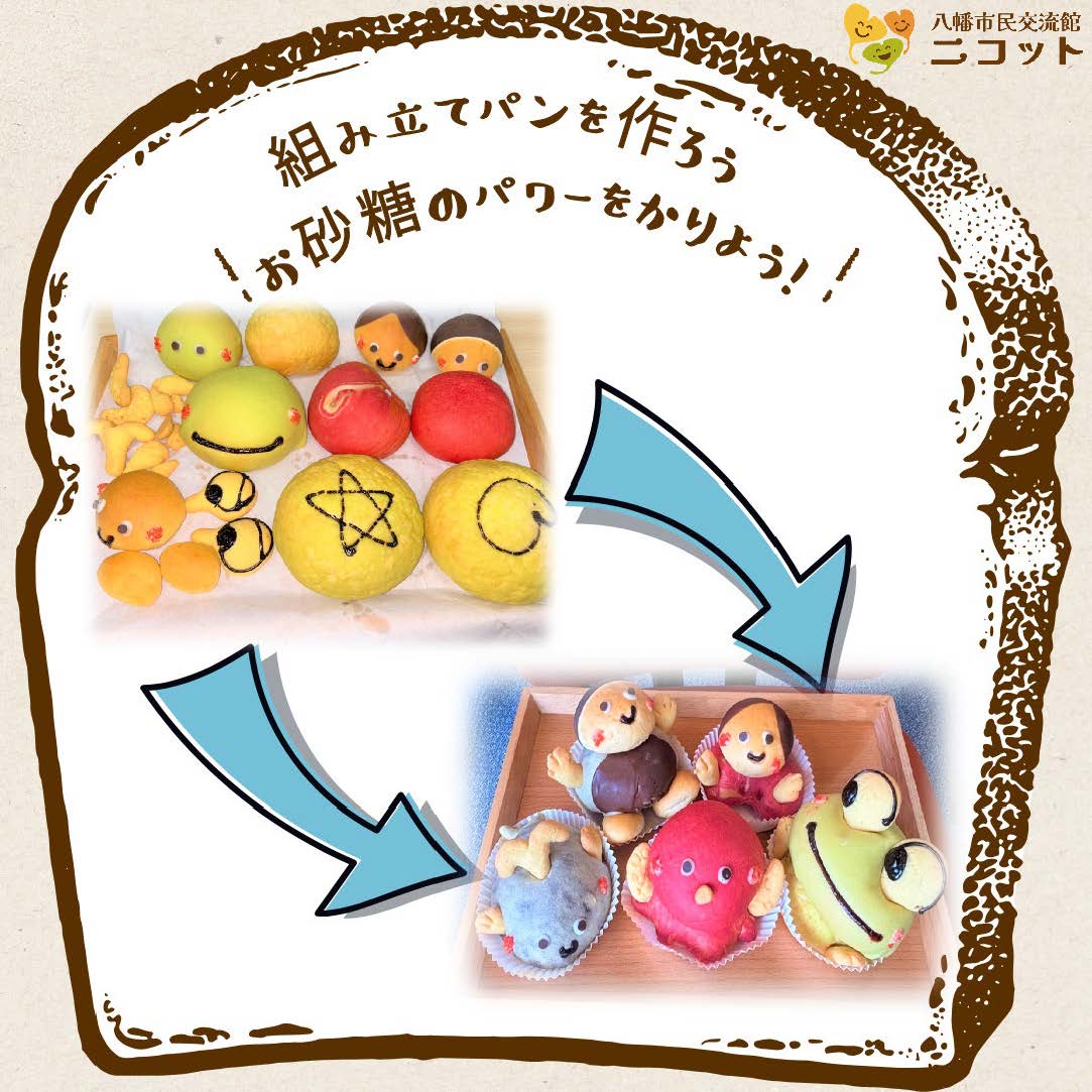 組み立てパンを作ろう~お砂糖のパワーをかりよう!~/本八幡ニコット