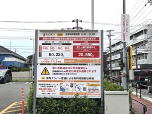 ヤオコー市川新田店の子駐車場／市川市民納涼花火大会2026