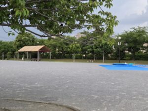 大洲防災公園の花火大会の場所取り